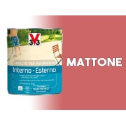 Smalto per pavimento interno esterno V33 cemento calcestruzzo 0,5 L mattone