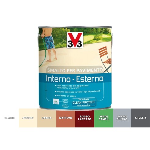 Vernice per pavimento in cemento calcestruzzo interno/esterno 2,5L