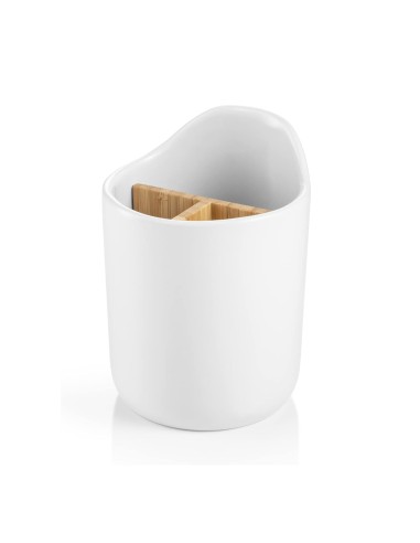 Porta posate in ceramica a 3 scomparti bianco Tescoma on-line