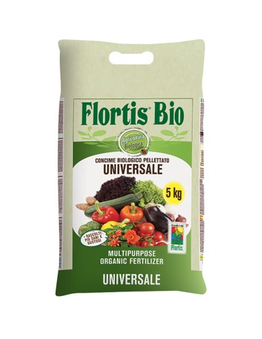 Concime Biologico Universale pellet 5kg Flortis Bio 2110370