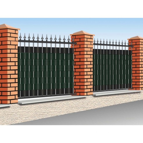 Striscia occultazione privacy 19x205cm verde Verdemax