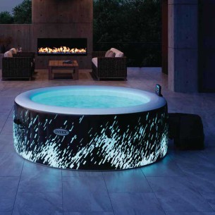 Idromassaggio gonfiabile Bubble Glow Deluxe 4 posti 196x71 cm INTEX 28494 2