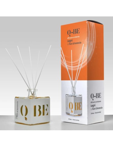 Diffusore ambiente Q-BE fragranza Legni & Fiori D'Arancio 500ml
