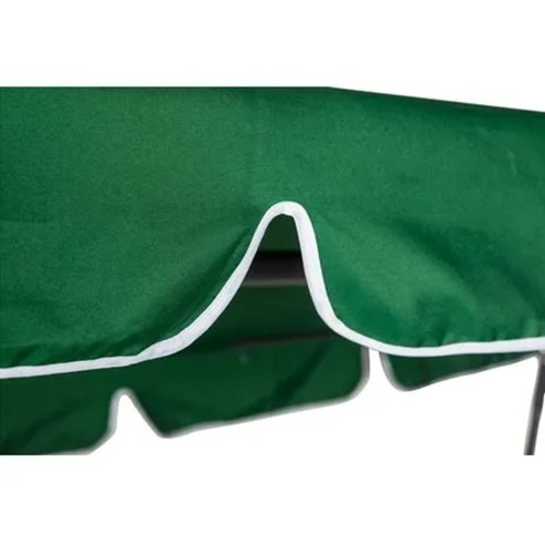 Dondolo Trend A 3 Posti Con Tetto - Design Messico Verde, Struttura In Acciaio, Cuscini In Cotone, Made In Germany, Peso Max 270 Kg