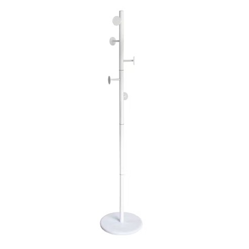 Appendiabiti in metallo bianco Jerry, Casa Collection