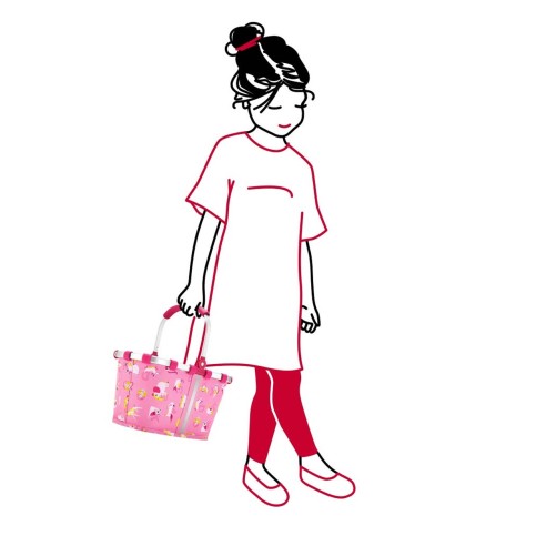 Reisenthel carry bag XS kids cestino pieghevole rosa