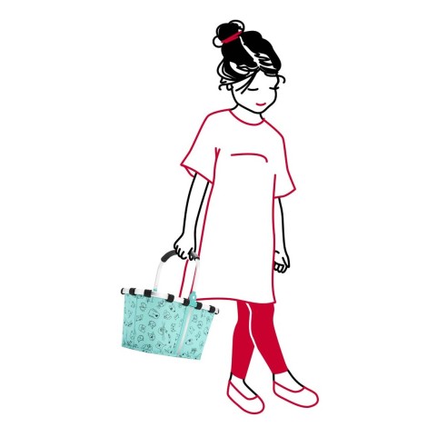 Reisenthel carry bag XS kids cestino pieghevole, menta