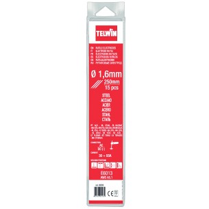 Elettrodi rutili saldature AC DC 1,6 mm 15 pz Telwin 802616