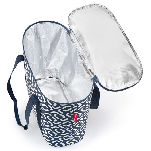 Reisenthel borsa termica per shopping 15 L segnature navy