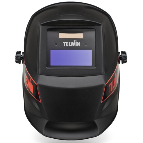 Maschera caschetto Lion saldatura MMA MIG MAG TIG Telwin 804151 cella solare