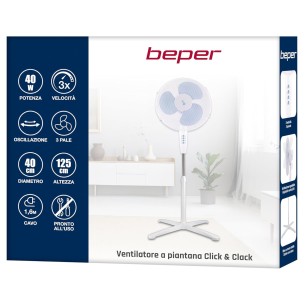 Beper ventilatore a piantana Click Clack 40W 2