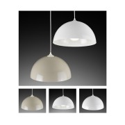 Lampadario Calotta in metallo bianco, E27, Ø 33 cm, Novecento