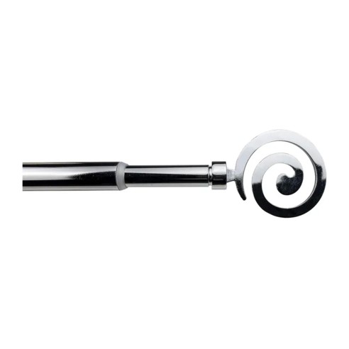 Kit bastone per tenda estensibile cromo Spirale 70/120 cm Mini Ø 12 mm Errebi