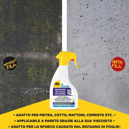 Detergente anti-alghe per esterni FILA ALGAENET 500ml