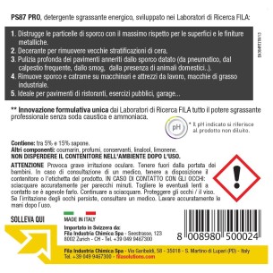 Detergente sgrassante professionale FILA PS87 PRO 2