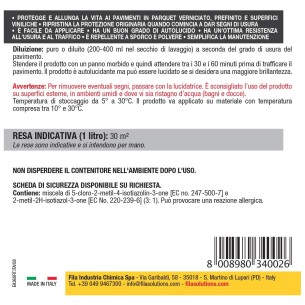 Cera per parquet e pavimenti in legno FILA PARQUET WAX 1 L 2