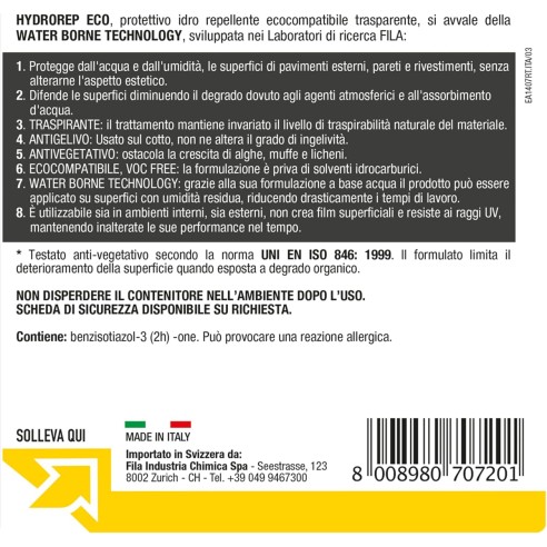 Idrorepellente traspirante FILA HYDROREP ECO 1 L