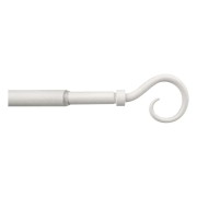 Kit bastone tenda estensibile 40/70cm Mini Ø12 mm Ricciolo bianco Errebi