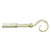 Kit bastone tenda estensibile 40/70cm Mini Ø12 mm Ricciolo avorio/oro Errebi