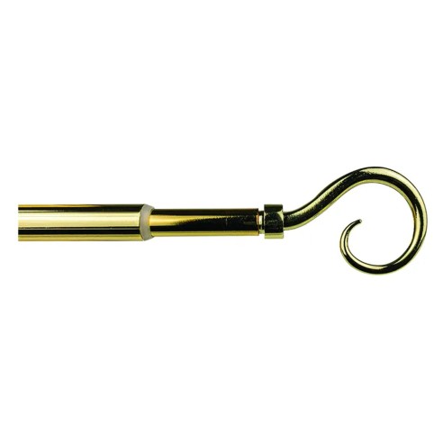 Kit bastone tenda estensibile 40/70cm Mini Ø12 mm Ricciolo oro Errebi