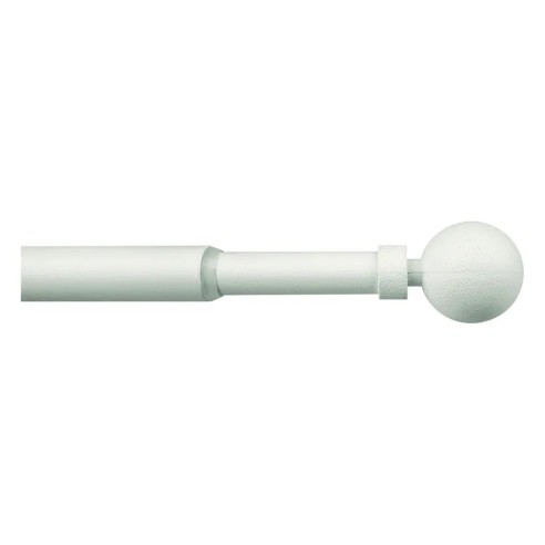 Kit bastone tenda estensibile 40/70 cm Mini Ø12 mm Palla bianco Errebi