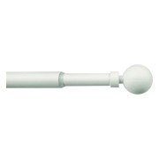 Kit bastone tenda estensibile 40/70 cm Mini Ø12 mm Palla bianco Errebi