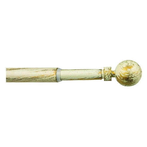 Kit bastone tenda estensibile 40/70 cm Mini Ø12 mm Palla avorio/oro Errebi