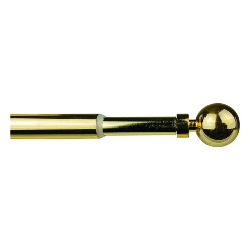 Kit bastone tenda estensibile 40/70 cm Mini Ø12 mm Palla oro Errebi