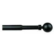 Kit bastone tenda estensibile 40/70 cm Mini Ø12 mm Palla nero Errebi