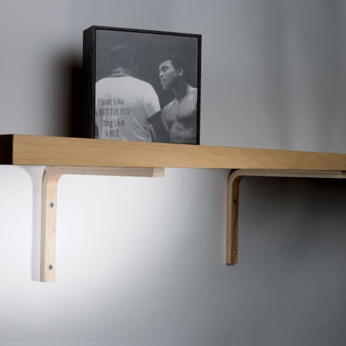 Staffa per mensola Elle legno naturale 1pz