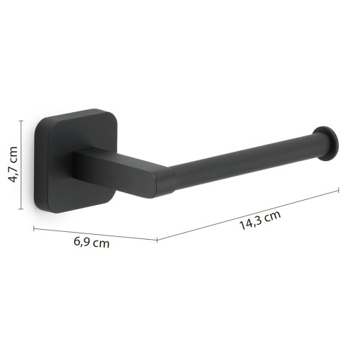 Gedy Tonga portarotolo nero matt