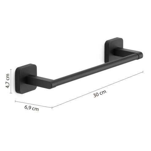 Gedy Tonga portasalviette nero matt 30 cm