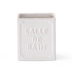 Gedy Vivienne porta spazzolini ceramica bianco 2