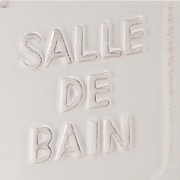 Gedy Vivienne porta spazzolini ceramica bianco dettaglio