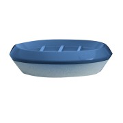 Ghedy Shejla portasapone ceramica blu degradè