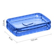 Glady portasapone blu trasparente dimensioni