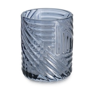 Gedy Corinne bicchiere porta spazzolini vetro blu