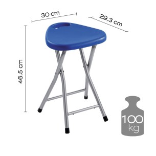 Sgabello richiudibile blu Gedy 2