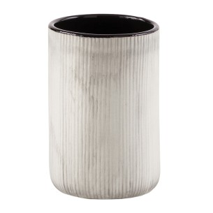 Gedy Naomi bicchiere porta spazzolini ceramica grigio