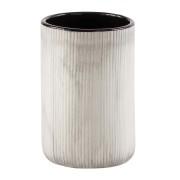 Gedy Naomi bicchiere porta spazzolini ceramica grigio