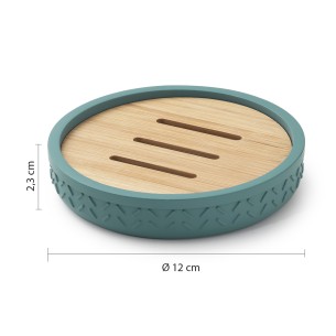 Gedy Thea portasapone naturale/verde 2