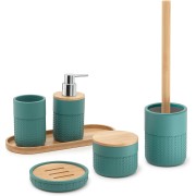 linea di accessori bagno Thea di Gedy naturale/verde
