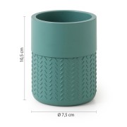 Gedy Thea bicchiere porta spazzolino verde