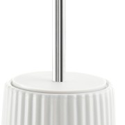 Marika scopino bagno ceramica bianco dettaglio