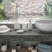 Marika scopino bagno ceramica bianco