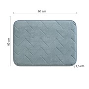 Gedy Mousse tappeto bagno memory foam azzurro polvere
