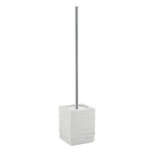 Gedy Quadrotto scopino bagno resina bianco