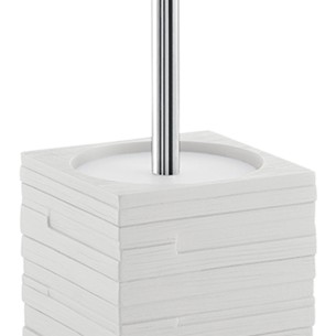 Gedy Quadrotto scopino bagno resina bianco 2