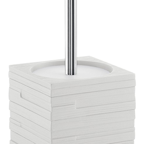 Gedy Quadrotto scopino bagno resina bianco