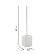 Gedy Quadrotto scopino bagno resina bianco dimensioni